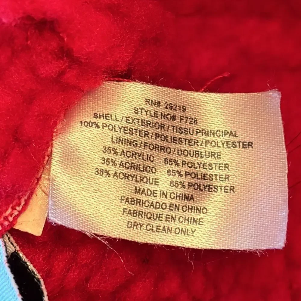 Betmar New York Red Sherpa Lined Bucket Hat